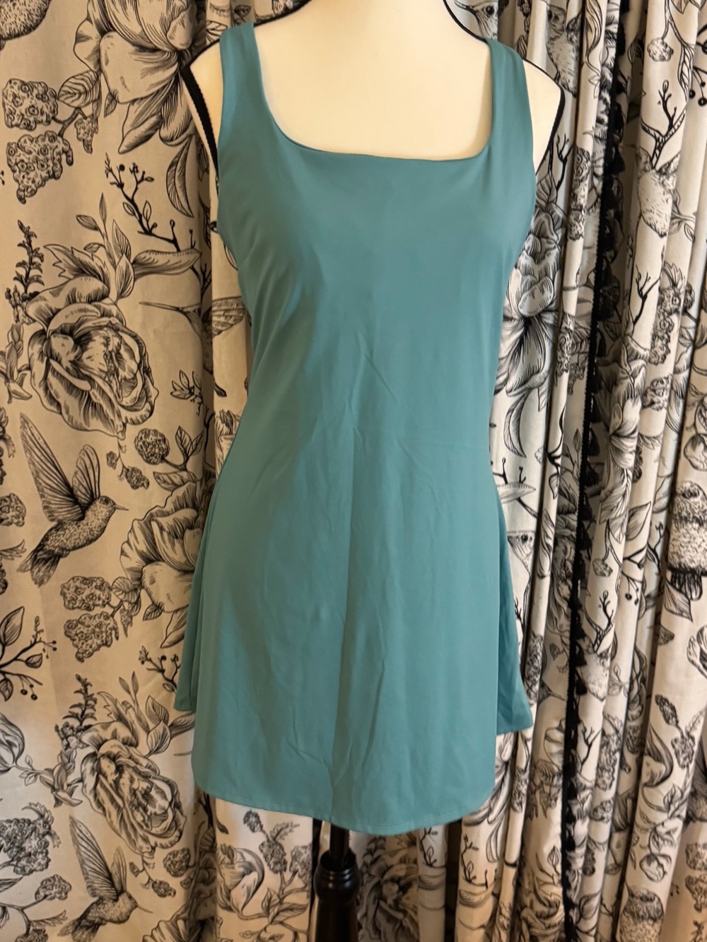 Marika Scoop Neck Tank Tunic - Teal Blue